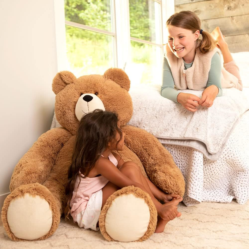 Giant Teddy Bear – 4 FT, 48" Large Plush Toy, Giant Stuffed Animal, Soft Brown Bear Gift for Girlfriend, Wife, Anniversary or Birthday – Crafted in the USA