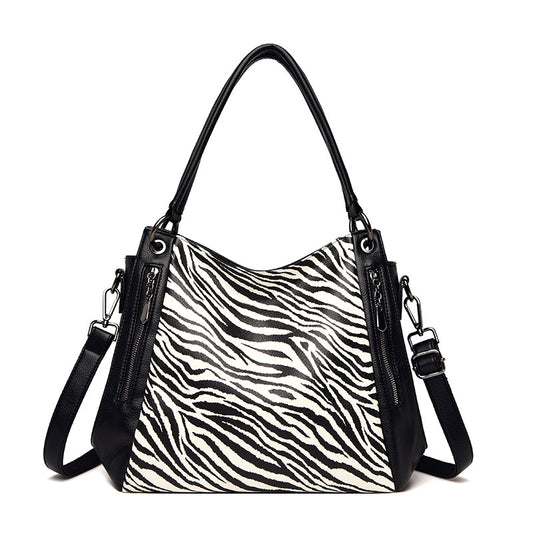 Urban Simple Large Capacity Leopard Print Fashion Women'S Bag